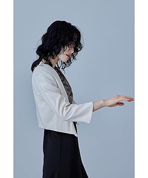 Amazon | [niana] ノーカラーショートフォーマルジャケット